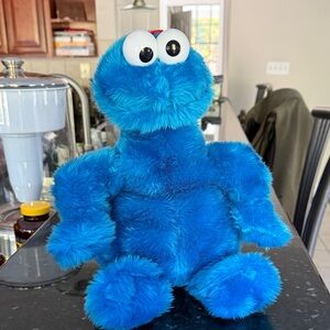 Sesame Street Cookie Monster Bright Blue Plush Toy
